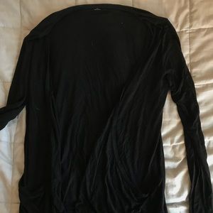 solid black cardigan